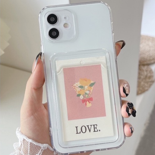[พร้อมส่ง🇹🇭] เคสไอโฟน เคสใสใส่บัตร💳 (02) เคสiPhone iPhone11 iPhoneXR iPhone12 iPhone13 iPhone8Plus i