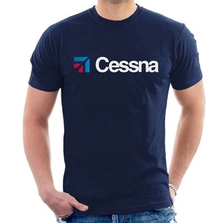 คอตต้อนคอกลมเสื้อยืดแขนสั้น คอกลม ผ้าฝ้าย 100% พิมพ์ลาย Cessna Aviation Inspired Teens Street ทรงหลวม สไตล์เกาหลี สําหรั