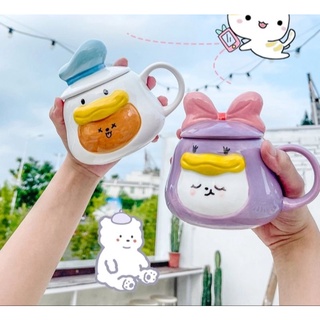 🦆แก้วเป็ดเซรามิค พร้อม แท่นอุ่น