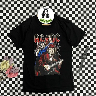 เสื้อยืดวินเทจ AC DC แฟชั่นยุค90 ราคาถูก