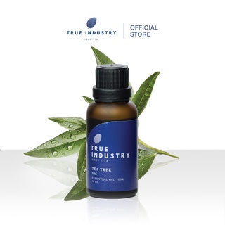 True industry น้ำมันหอมระเหยสกัด 100 % ทีทรี (Pure Tea tree essential oil) แถมฟรี จุกสำหรับหยด