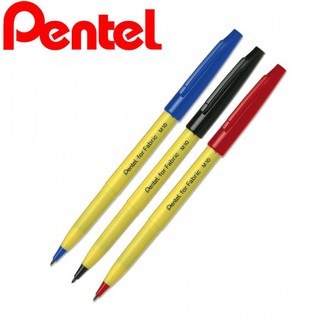 Pentel fabric marker M10 I ปากกาเขียนผ้าขนาด 2.0 มม. หัวแหลม กันน้ำ