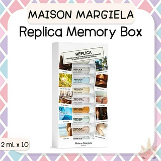 *พร้อมส่ง/ของแท้‼️* Maison Margiela Replica Memory Box Perfume Set 1 กล่องมี 10 กลิ่น ขวดละ 2 ml.