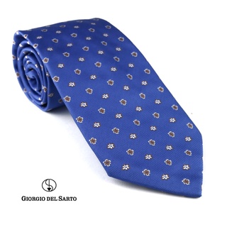 Giorgio Del Sarto Necktie Blue Fabric Texture เนคไทสีน้ำเงินมีเท็กเจอร์