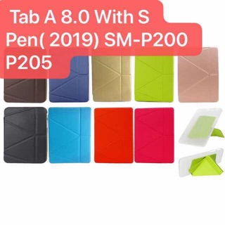 เคสฝาพับ Samsung Galaxy Tab A 8.0 With S Pen( 2019) SM-P200 P205รุ่นที่มีปากกา ตั้งได้