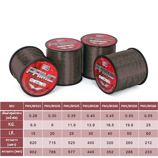 สายเอ็น - รุ่น ASSO PRIMO 1/8LB BR (สีน้ำตาล) สายเอ็นโหลด