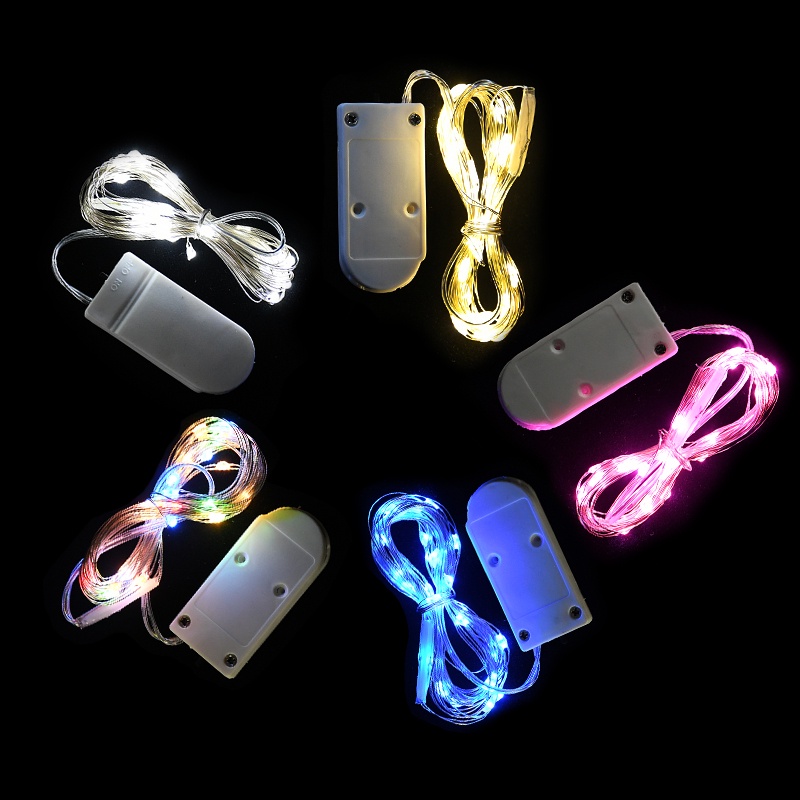 กระแสน้ำLED String Lights 1M 2M 3M Copper wire Light Garland wedding ...