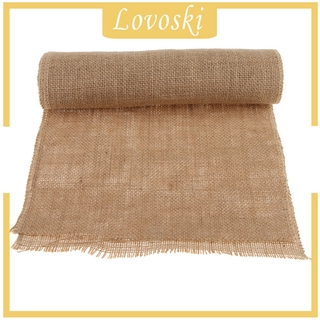 ( Lovoski ) ม้วนผ้ากระสอบธรรมชาติสีน้ําตาล 28 ซม . 3 . 5 ม .