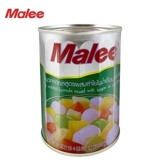 [ยกลัง! 24กระป๋อง] Malee ฟรุตค็อกเทลกระป๋อง สูตรลำไย ขนาด 20 oz ตรามาลี