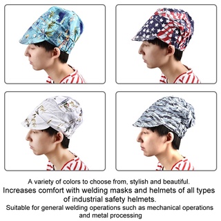 Welding Cap หมวกผ้าฝ้าย ดูดซับเหงื่อ เพื่อความปลอดภัย สําหรับงานเชื่อม