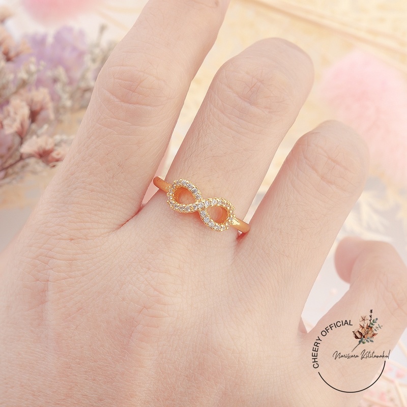 แหวนอินฟีนี้ตี้ งานแฟชั่น เพชรCZ ลายสวยๆ ใส่ติดนิ้ว ใส่ได้ทุกวัน