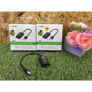 UGREEN รุ่น 30724 CABLE (สายยูเอสบีออดิโอ) UGREEN USB 2.0 TO EXTERNAL SOUND ADAPTER 0.3 METER รับประกันนาน 2 ปี