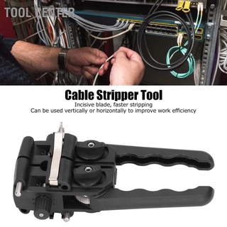 Tool Center Fiber Optic Stripper Longitudinal Transverse 2 Way Adjustable Cable Stripping Knife for Wire Breaking