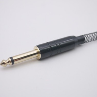 6 . 35 มม. 1/4 male plug jack 3 pole mono อุปกรณ์ปลั๊กเสียบเชื่อมต่อเสียงหูฟังพร้อมสปริง