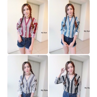 New !!!! ✨เสื้อคอวีกระดุมหน้า สไตล์Zara✨รีบซื้อก่อนของหมด