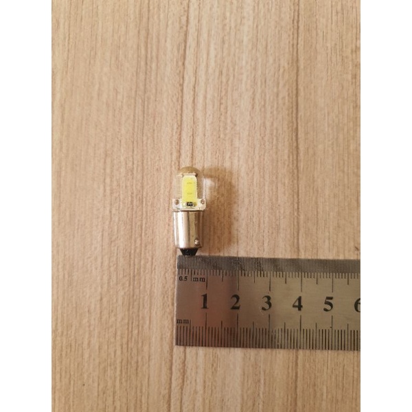 2หลอดLedBA9Sไฟหรี่ขั้วบิด เขี้ยวเล็กรุ่น2COBซิลิกาเจล 12Vแสงขาว สำหรับรถยนต์ - รูปที่ 4