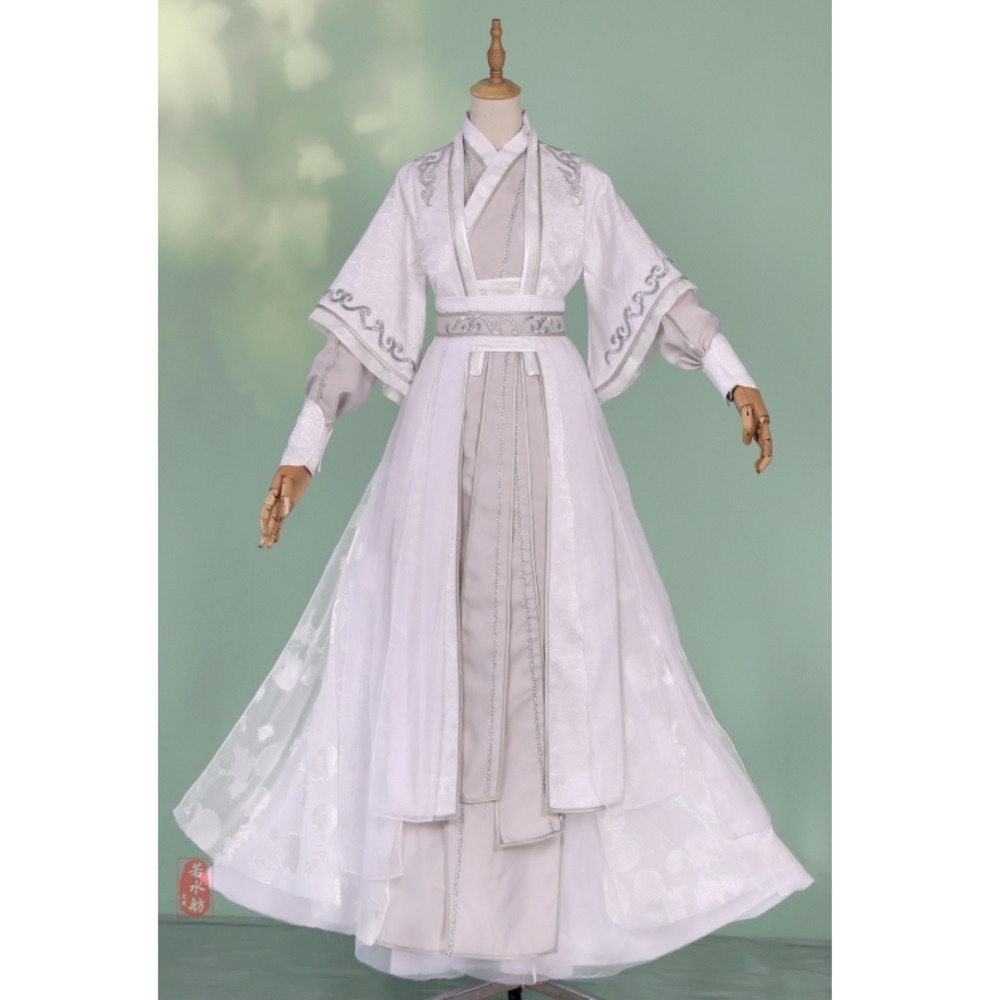 เสื้อผ้าผู้ชายคอสเพลย์  Chinese Hanfu Men Ancient Traditional Embroidery Hanfu Folk Dress Han Dynasty Oriental Clothing #4