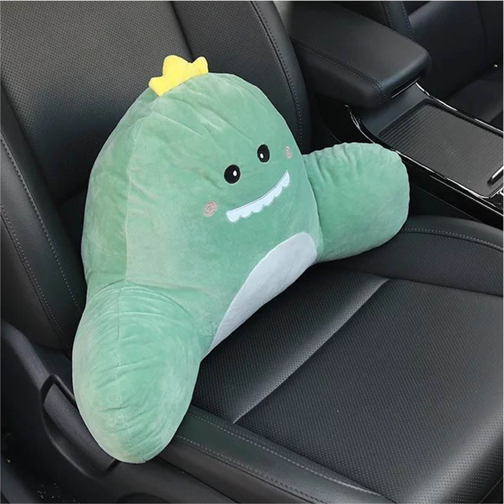 DUDEE เบาะรองหลังลายการ์ตูนสุดน่ารัก รองนั่งหรือหนุนนอน ลดอาการปวดเมื่อย ใยสังเคราะห์อัดแน่นนุ่น - รูปที่ 4