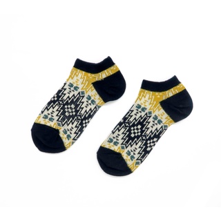 ถุงเท้า COMFY SOCKS Maze Tribal Low Socks ลวดลายถุงเท้าสวยงาม เหมาะสำหรับใส่กับรองเท้าบูต และรองเท้าผ้าใบ