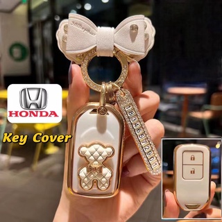 พร้อมส่ง สติกเกอร์ TPU ลายหมี สําหรับกุญแจรถยนต์ HONDA CIVIC CITY ACCORD URV CRV HRV