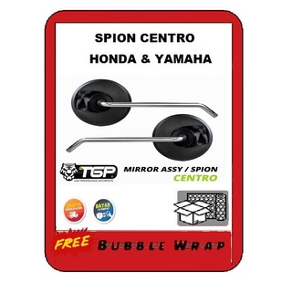 กระจกมองหลัง ทรงกลม สไตล์คลาสสิก อุปกรณ์เสริม สําหรับรถจักรยานยนต์ Honda Yamaha TGP