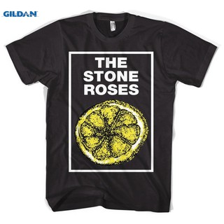 T-shirt  เสื้อยืด พิมพ์ลาย The Stone Roses Lemon คุณภาพสูง สไตล์เรโทร สําหรับผู้ชายS-5XL