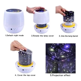 [พร้อมส่ง]โคมไฟ ท้องฟ้าจำลอง โคมไฟดาว​​ หมุนได้ 360° ไม่มีเพลง❌