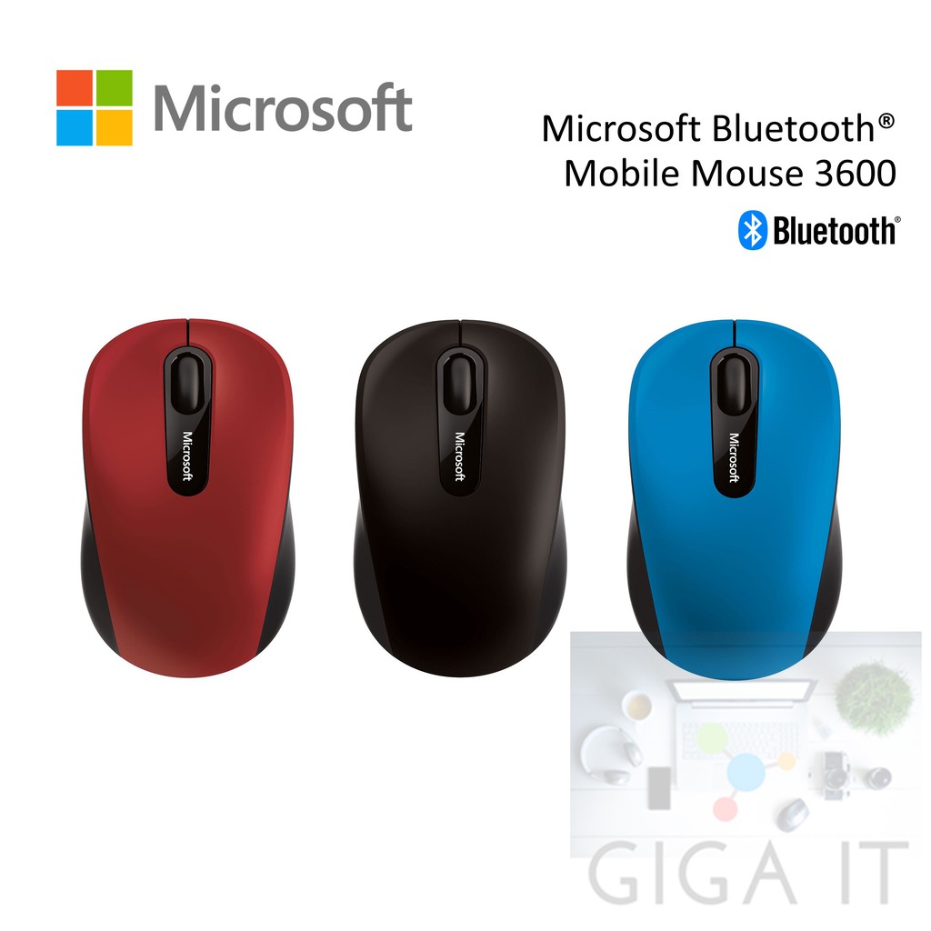 Microsoft Bluetooth® Mobile Mouse 3600 (Bluetooth, 1000 DPI) ประกัน Microsoft 3 ปี