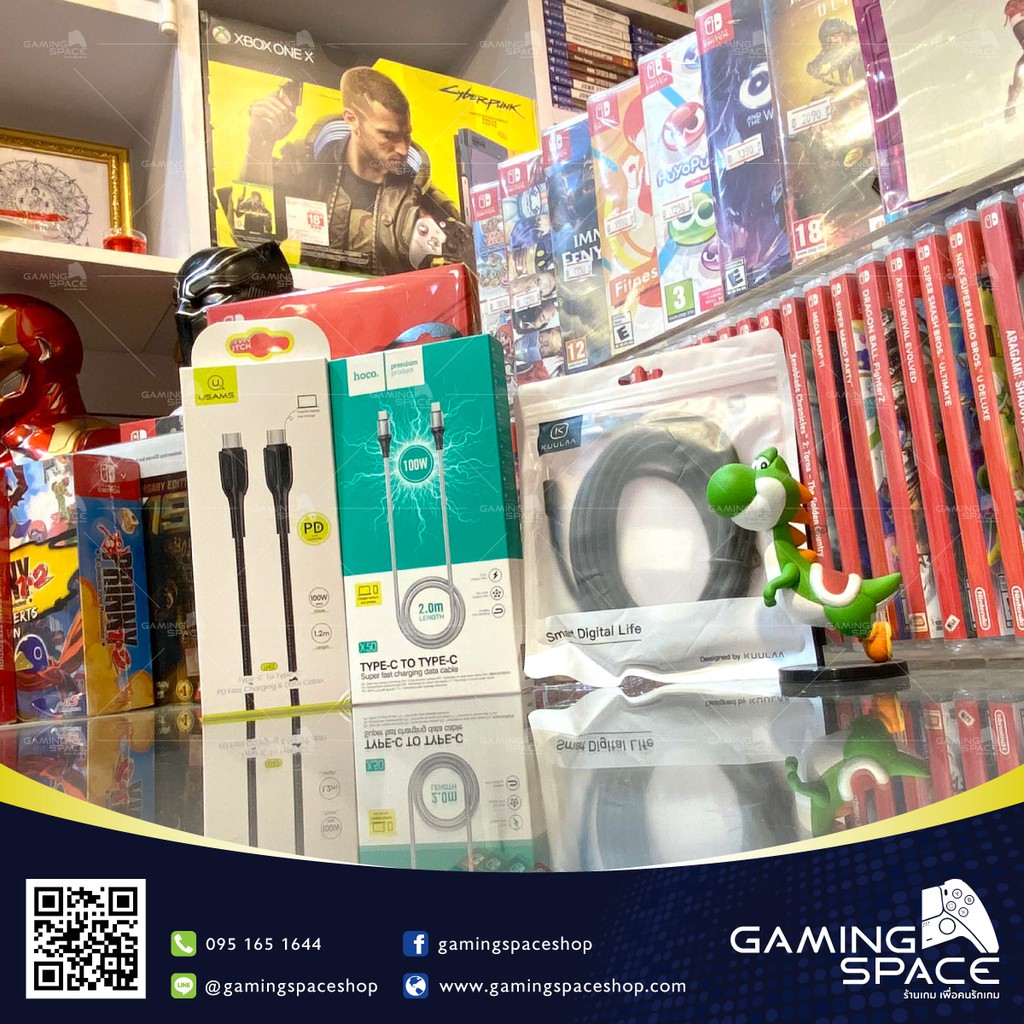 ร้านไทยพร้อมส่ง💨 PS5 / XBOX SERIES / Nintendo Switch :สายชาร์จ จอย quick charging cable type-c joy p