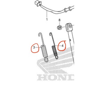 สปริงขาตั้งข้าง CRF 250  ตัวใหญ่ กับ ตัวเล็ก แท้ศูนย์