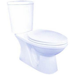 Sanitary ware 2-PIECE TOILET NASCO NC-7645W-A 3/4.5L WHITE sanitary ware toilet สุขภัณฑ์นั่งราบ สุขภัณฑ์ 2 ชิ้น NC-7645W