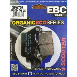 ผ้าเบรค EBC Brakes รุ่นOrganic/ผ้าเบรคหน้า Scoopy-I,Click125,Click150 ปี18-19, Click 160 ปี 22, Scoopy ปี 21-22, Lead125