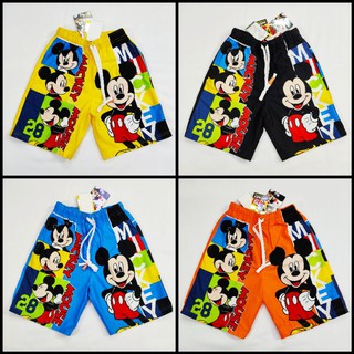 กางเกงขาสั้นเด็ก มิกกี้เมาส์ Mickey mouse (ลิขสิทธิ์)