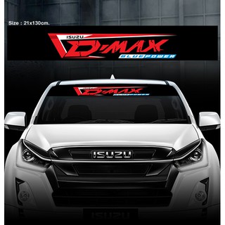 สติ๊กเกอร์ ติดรถ อีซูซุ ดีแม็ก บังแดด รถยนต์ ISUZU D-MAX Car Stickers