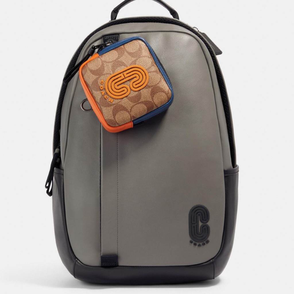 ❤️ ของแท้!!! พร้อมส่งในไทย!! Coach Pouch in Leather & Reflective (Coach's men)