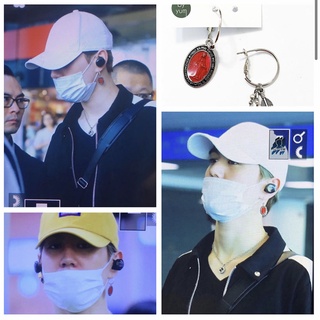 🇰🇷byyum🇰🇷GOT7 Yugyeom wear [Jesus and Leaf Unbalance Earrings]