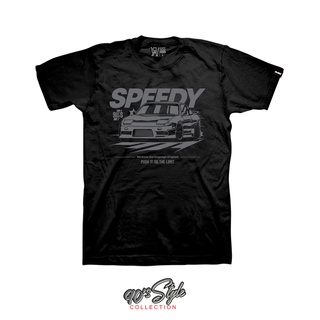 เสื้อยืดโอเวอร์ไซส์Speedy 90s Style Collection  เสื้อยืดแขนสั้นพิมพ์ลายS-3XL