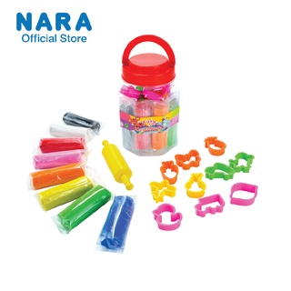 NARA Modelling Clay ดินน้ำมันไร้สารพิษ 8 สี + เเม่พิมพ์เเละไ…