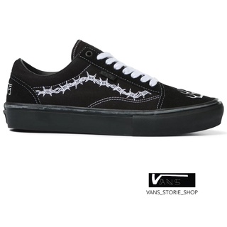 VANS SKATE OLD SKOOL ELIJAH BERLE BLACK BLACK WHITE SNEAKERS สินค้ามีประกันแท้