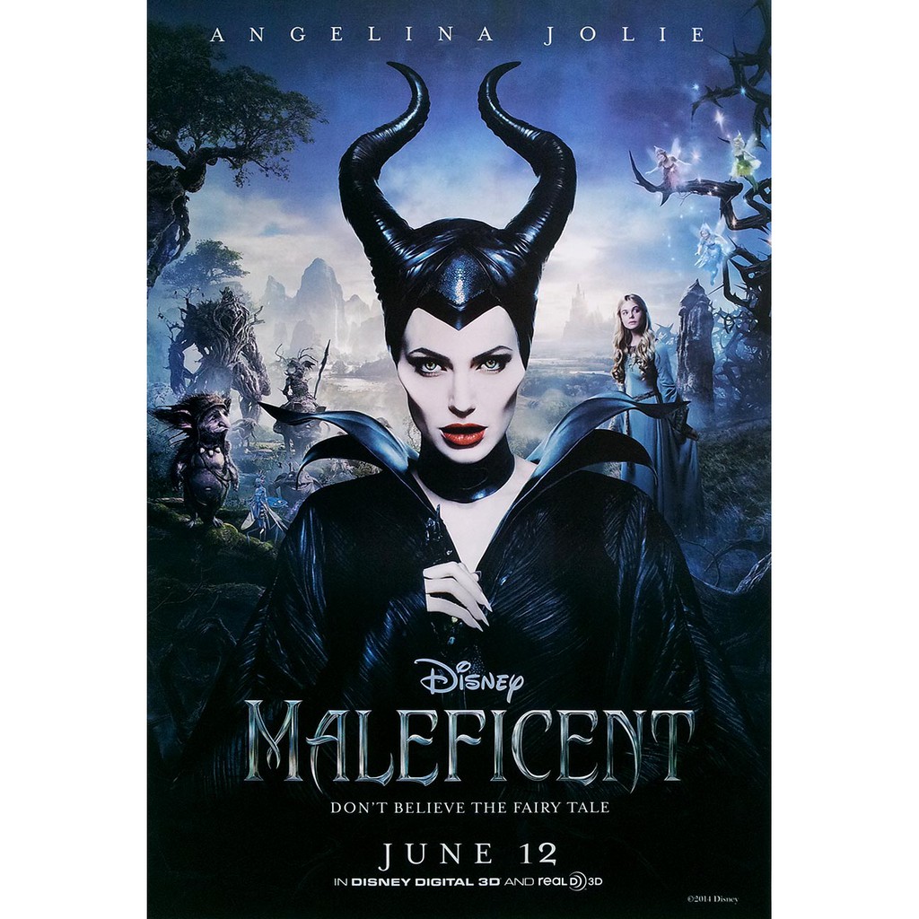 โปสเตอร์ หนัง Maleficent 2014 POSTER 24”x35” Inch Disney Movie Angelina Jolie มาเลฟิเซนต์ กำเนิดนางฟ้าปีศาจ