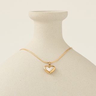 LAC.COLLECTION - Love Necklace/ สร้อยคอจี้หัวใจสีขาว