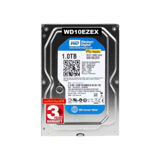 ⚡ราคาแรงส์ 11.11⚡1TB HDD (ฮาร์ดดิสก์) WD BLUE 7200RPM SATA3 (WD10EZEX) - รับประกัน 3 ปี