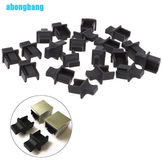 Abongbang 20 ชิ้น Rj45 ฝาครอบยางสําหรับเชื่อมต่อเครือข่าย