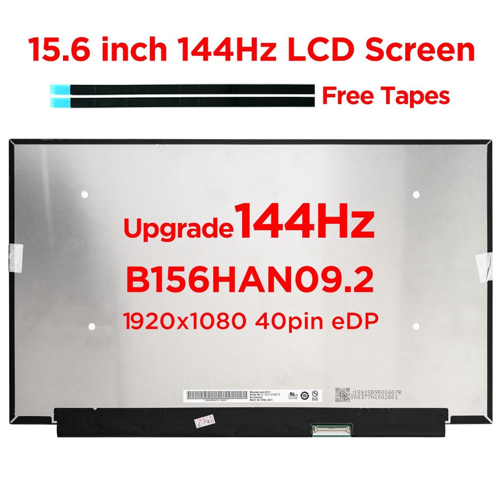 15.6 "144Hz แล็ปท็อปหน้าจอ LCD B156HAN09.2 Fit NV156FHM-NY4 LP156WFG-SPP1 สําหรับ Lenovo Legion 5-15