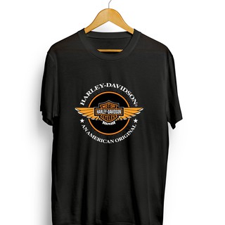 เสื้อยืดโอเวอร์ไซส์เสื้อยืด ลาย Harley DAVIDSON AMERICAN ของแท้S-3XL