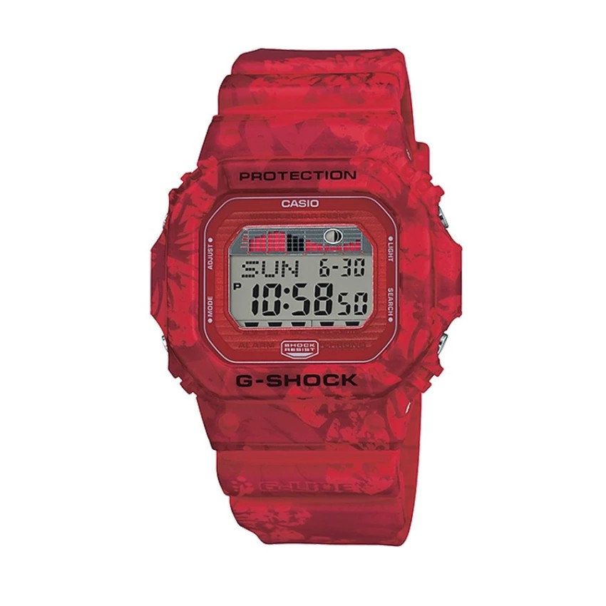 CASIO G-SHOCK นาฬิกาข้อมือ สีแดง สายเรซิ่น รุ่น G-LIDE GLX-5600F-4