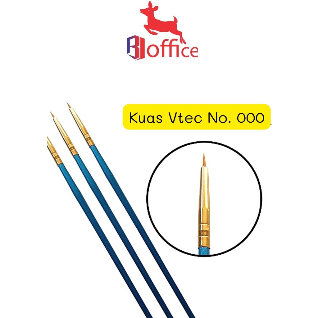 V-TEC 1001 Painting Brush ขนาด 000 / V-TEC Paint Brush