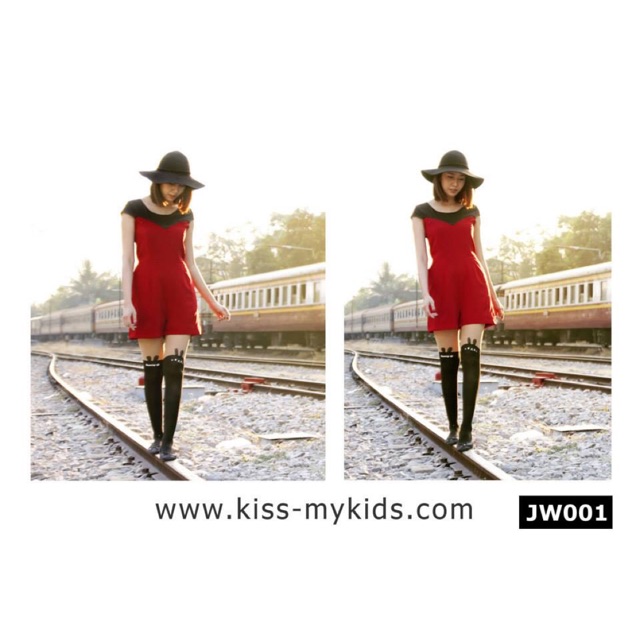 จั้มสูทให้นม kiss my kids รุ่น Deep Red Jumpsuit Gold