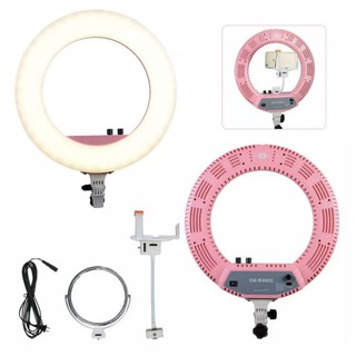 พร้อมส่ง NanGuang LED Ring Light CN-R480C LED spotlight การถ่ายภาพ Soft light การถ่ายภาพ พร้อมขาตั้ง+กระจก