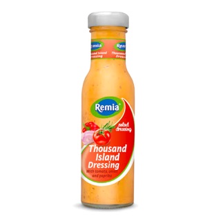 น้ำสลัด Thousand Island dressing เทาซันไอร์แลนด์ ตรา Remia น้ำสลัด จากเนเธอร์แลนด์ ขนาด 250ml dipping topping เรมิอา